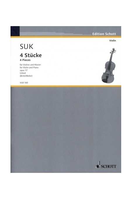 Suk 4 Stucke Op 17 Nos 3 & 4 (Schott)