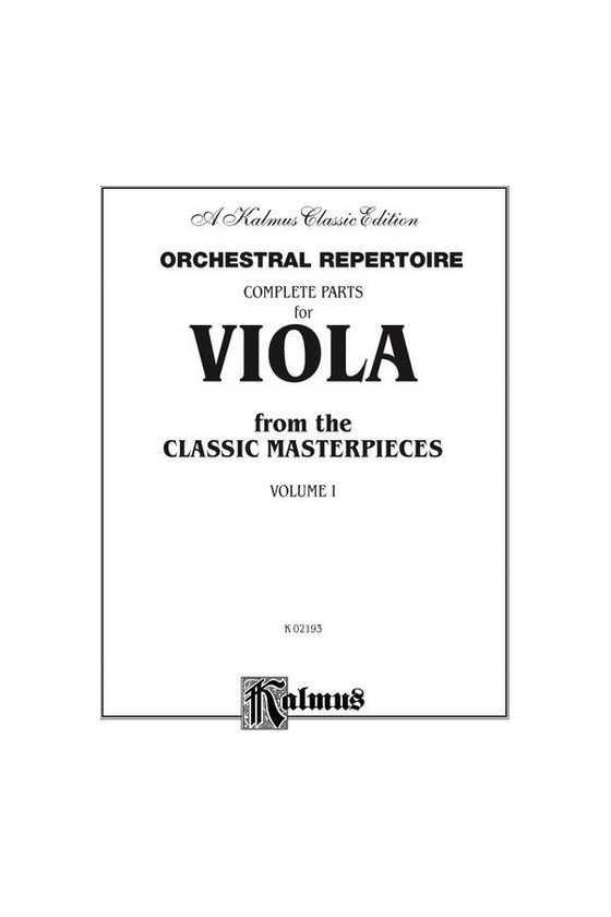 Album of Classical Pieces for Viola Vl 3 (Kalmus)