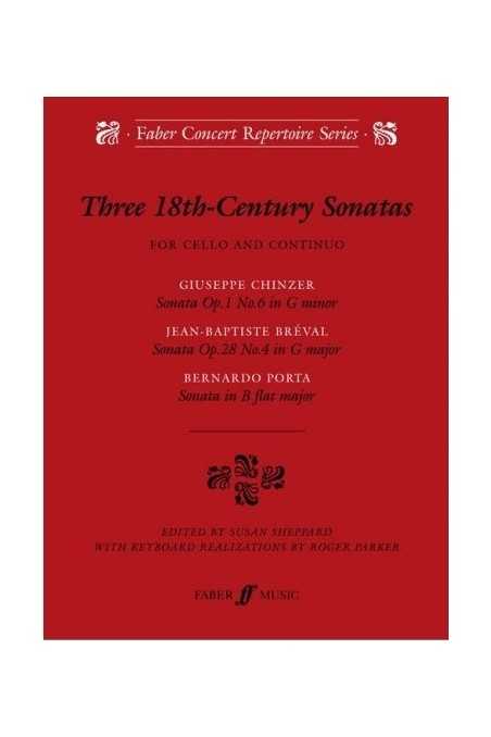 Three 18th - Century Sonatas for Cello (Faber)