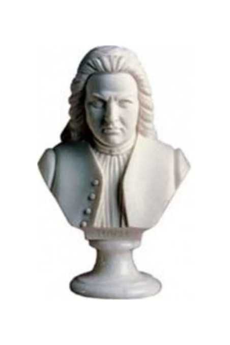 Crushed Marble Bust 15-22cm - Bach