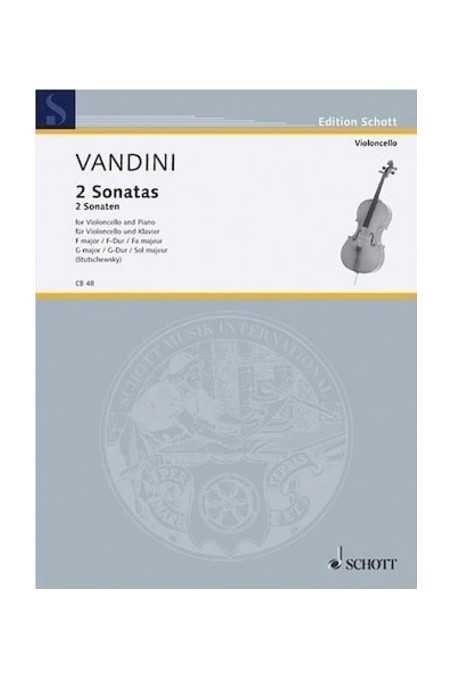 Vandini, 2 Sonatas For Cello (Schott)