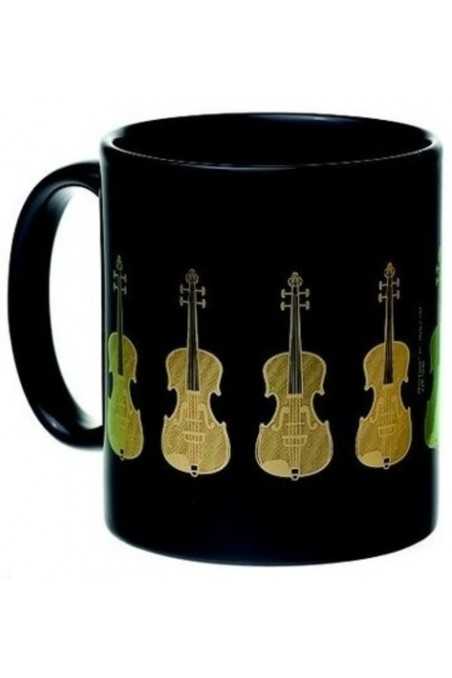 Mug Violin Black And Gold