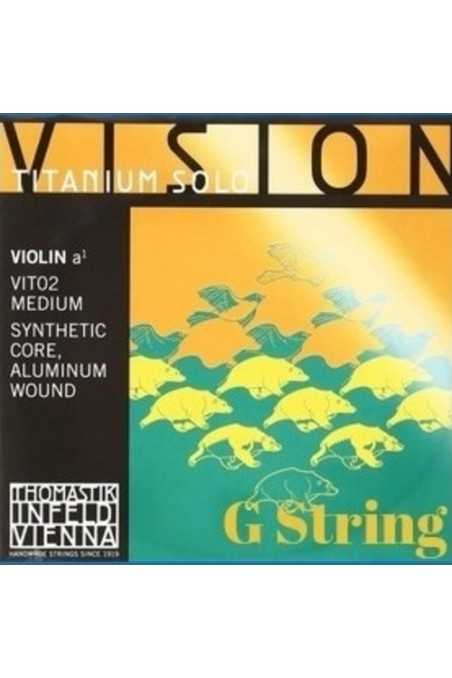 Extended Vision Titanium Solo Violin G String For ZMT Tail Piece by Thomastik-Infeld