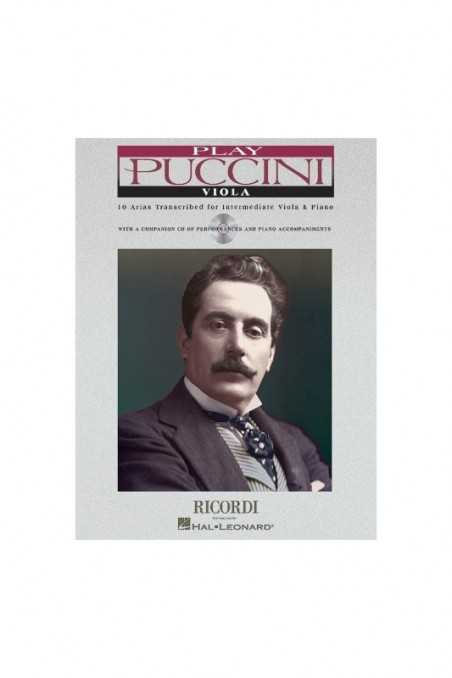 Puccini, 10 Arias Transcribed For Intermediate Viola And Piano (Ricordi)