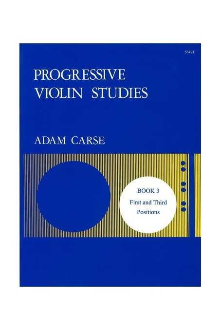 Carse, Violin School Of Progressive Studies Bk 3