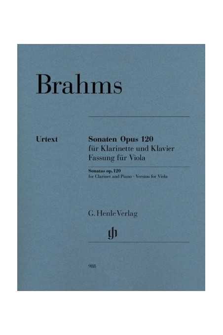 Brahms, Sonata No. 1 Op.120 For Viola And Piano (Henle)