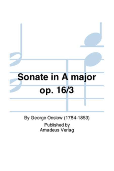 Onslow Sonata In A Minor Op.16 No.3 For Viola (Amadeus Press)