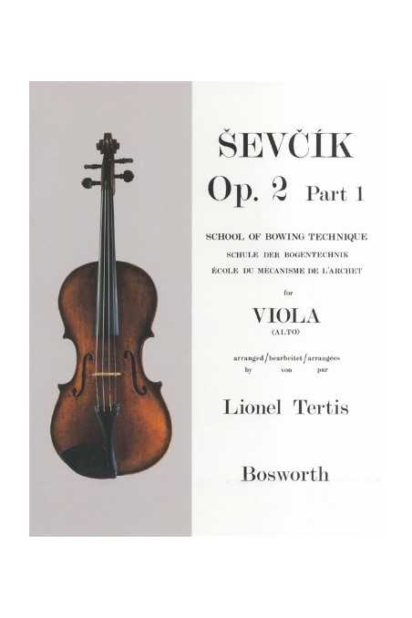 Sevcik, Op. 2 Part 1 For Viola (Bosworth)