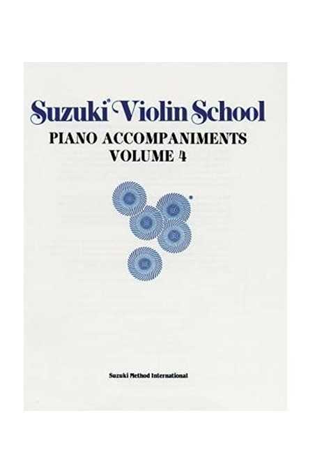 Suzuki Violin - Piano Accompaniment 4 (Old Edition)