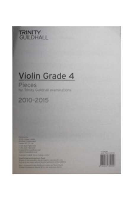 Trinity Violin Grade 4 Pieces: 2010-2015