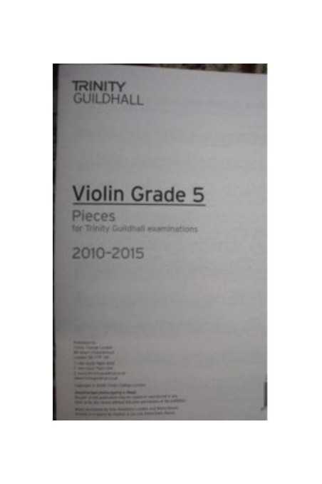 Trinity Violin Grade 5 Pieces: 2010-2015