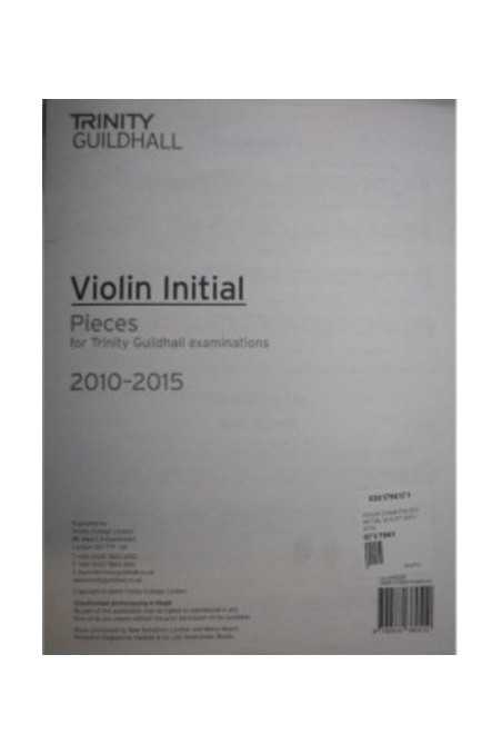 Trinity Violin Grade Initial Pieces: 2010-2015