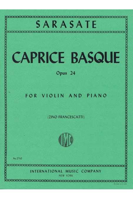 Sarasate, Caprice Basque for Violin (IMC)