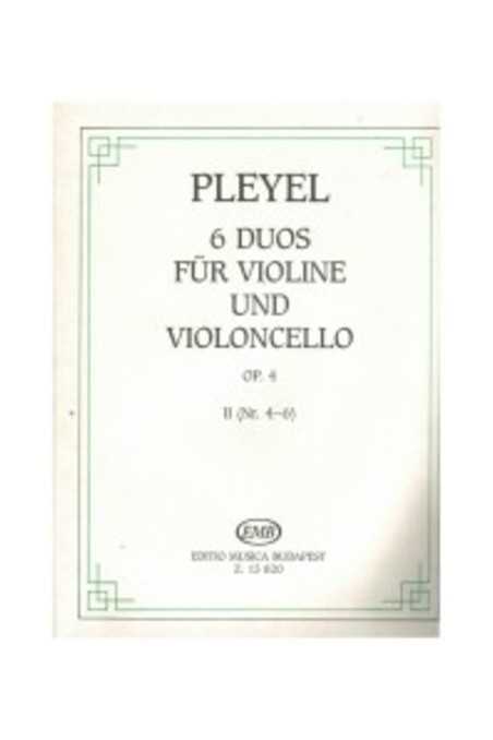 Pleyel, 6 Duos For Violin And Cello Op. 4 Nr 4-6 Book 2 (EMB)
