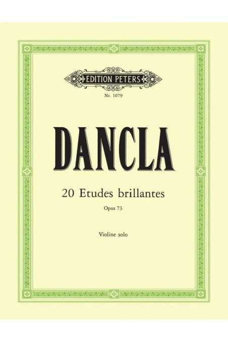 Dancla, 20 Etudes Brillantes Op. 73 for Solo Violin (Peters)