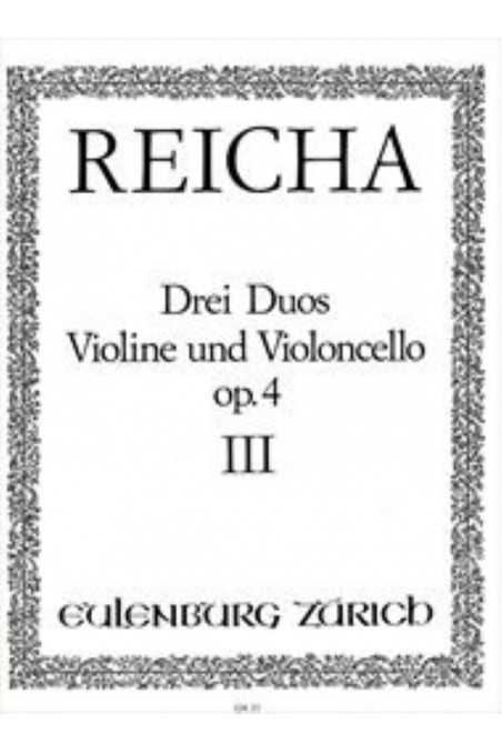 Reicha, Three Duos For Violin And Cello Op.4 III