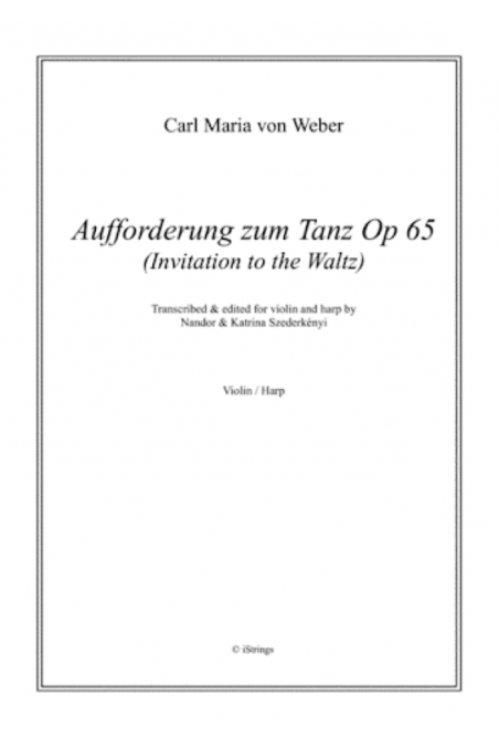 Weber Invitation To Waltz Op. 65 For String Quartet