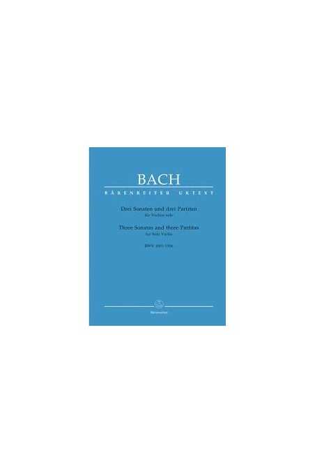 Bach Three Sonatas And Three Partitas For Violin (Barenreiter)