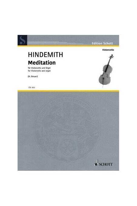 Hindemith, Meditation for Cello and Organ (Schott)