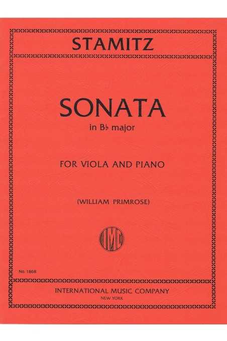 Stamitz, Sonata in B Flat Major for Viola and Piano (IMC)