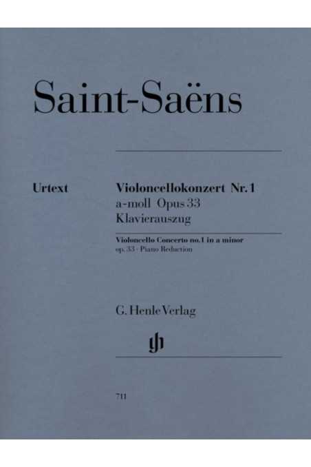 Saint-Saens, Concerto No. 1 in A Minor Op. 33 for Cello and Piano (Henle)