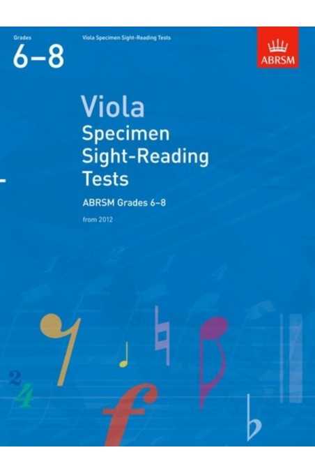 ABRSM Viola Specimen Sight-Reading Gr 6-8