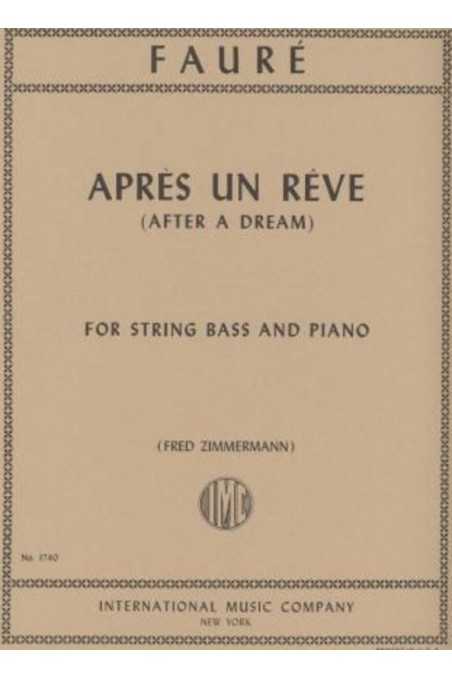 Faure, Apres un Reve for Double Bass and Piano arr. Zimmerman (IMC)