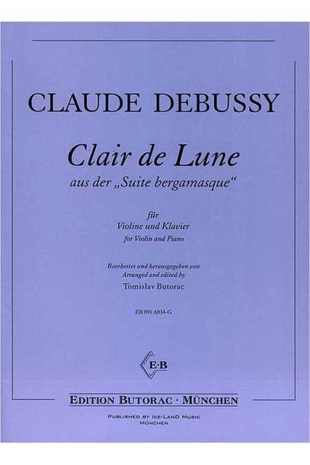 Debussy, Clair de Lune for Violin and Piano (EB)