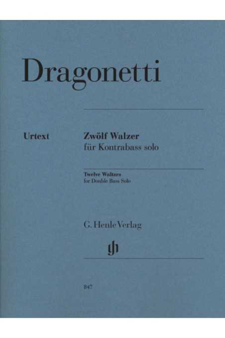 Dragonetti, 12 Waltzes for Solo Double Bass Urtext (Verlag)