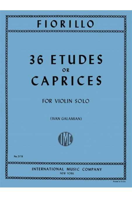 Fiorillo, 36 Etudes or Caprices for Violin (IMC)