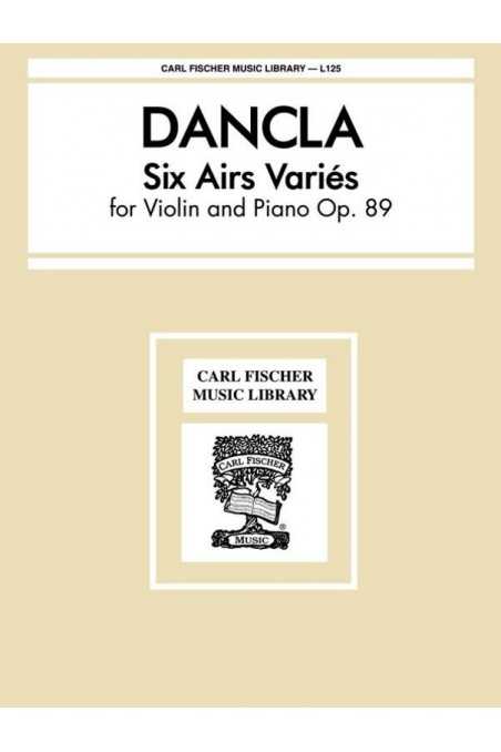 Dancla, Six Airs Varies Op. 89 for Violin and Piano (Fischer)