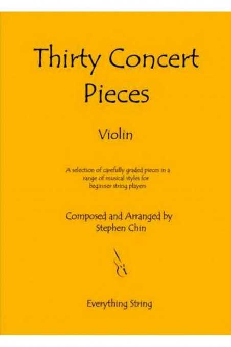 Chin, Thirty Concert Pieces - Violin (Grade 1) with CD