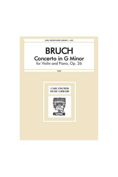 Bruch, Concerto No. 1 in G Minor Op 26 for Violin and Piano (Fischer)
