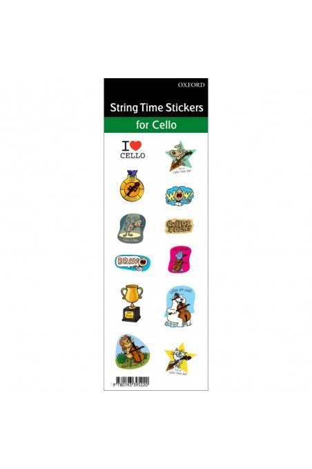 String Time Stickers for Cello