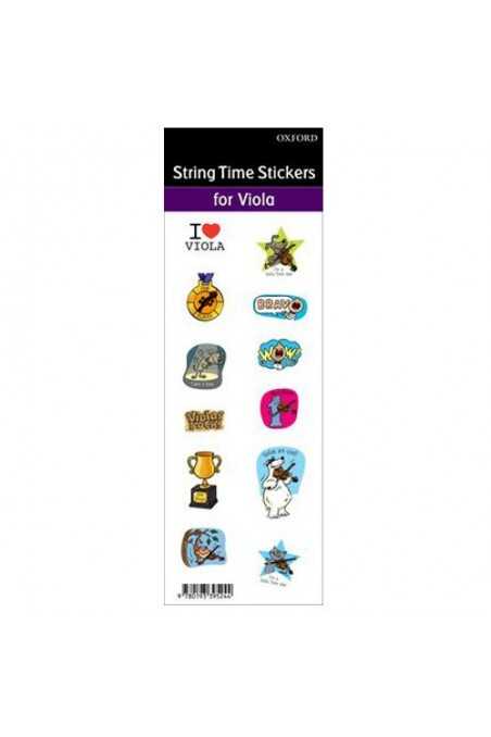 String Time Stickers for Viola