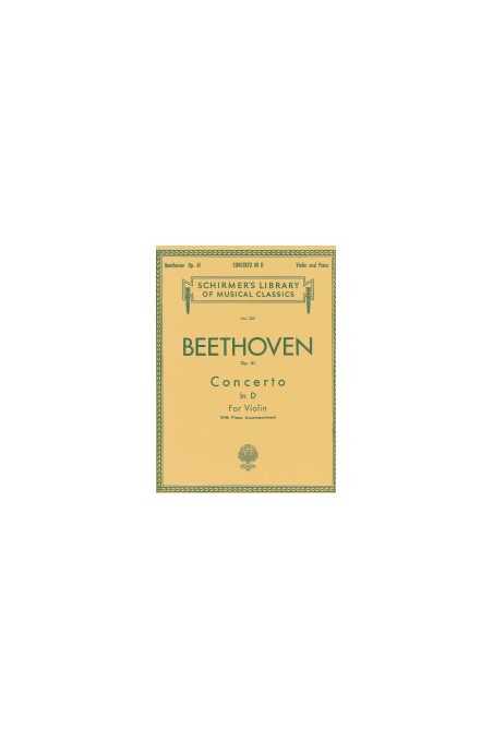 Beethoven Concerto in D for Violin (Peters)