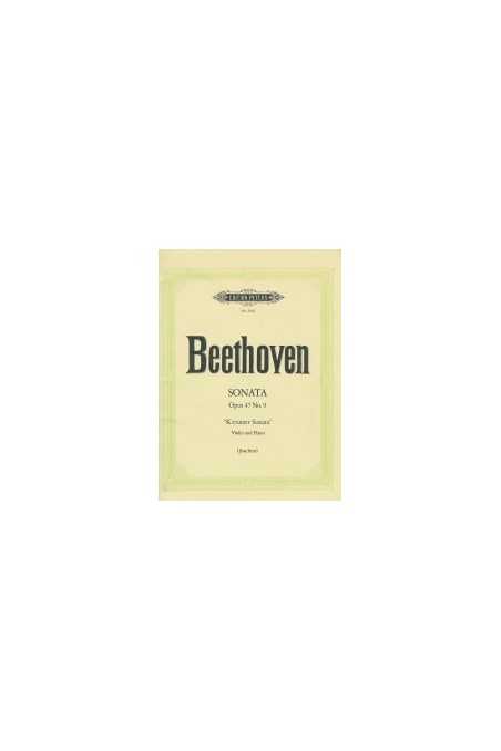 Beethoven Kreutzer Sonata Op 47 No 9 for Violin (Edition Peters)