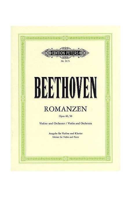 Beethoven Romances Op. 40 and Op. 50 for Violin (Peters)