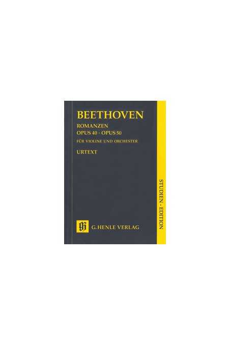 Beethoven Romanzen Opus 40 & Opus 50 for violin and orchestra (Henle)