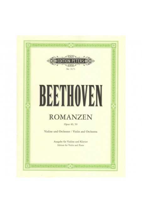 Beethoven Two Romances G Op 40 & F Op50 for Violin arr Oistrakh (Peters)