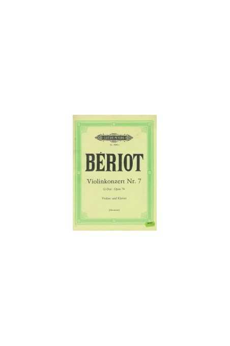 Beriot Violin Concerto Op 76 No 7 in G (Peters)