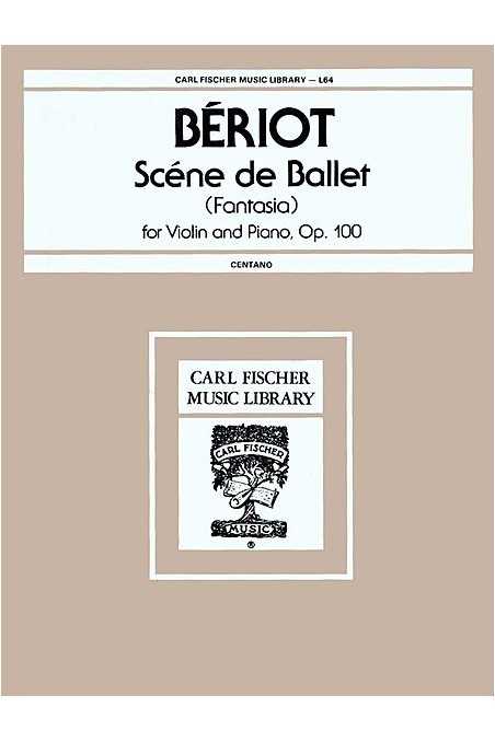 Beriot, Scene de Ballet Op 100 Violin/Piano (Fisher)