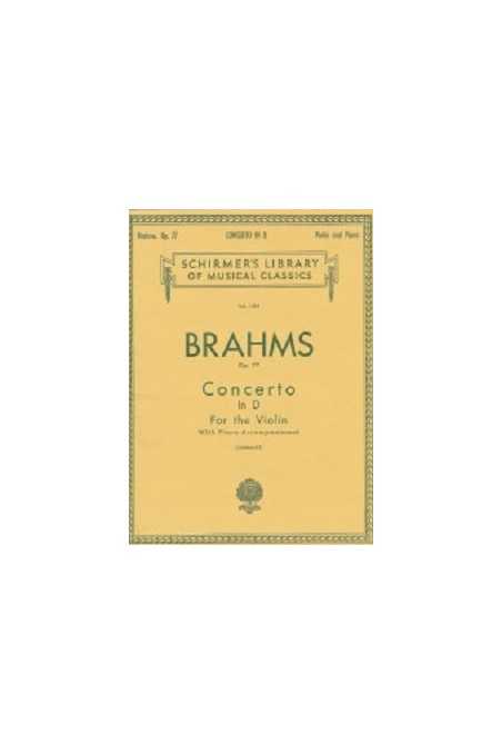 Brahms Concerto in D for Violin (Schirmer)