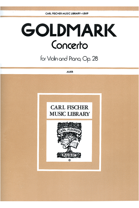 Concerto in A Minor Op 28 Violin/Piano by Goldmark (Fisher)
