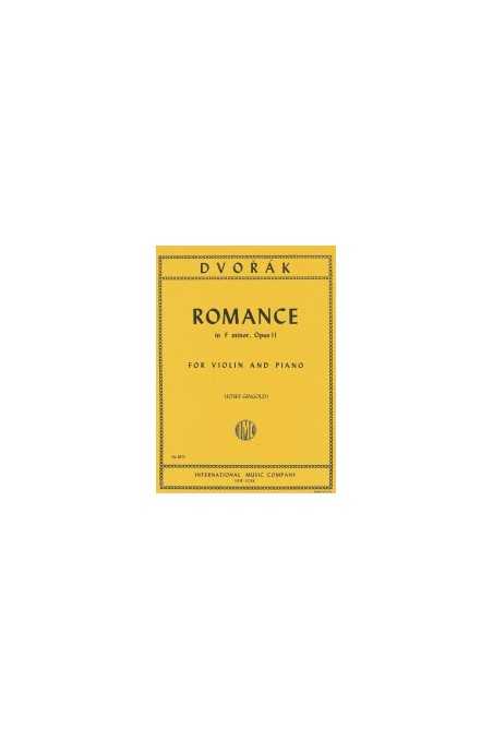 Dvorak, Romance in F min Op.11 for Violin arr. Gingold (IMC)
