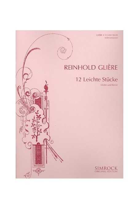 Gliere, 12 Easy Pieces for Violin & Piano (Simrock)