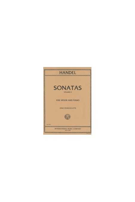 Handel, 6 Sonatas for Violin and Piano Vol 2 (IMC)