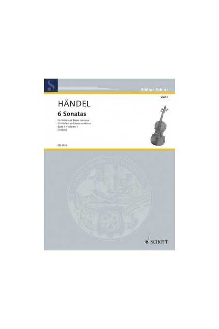 Handel, 6 Sonatas for Violin and Piano, Vol 1/2 (Schott)