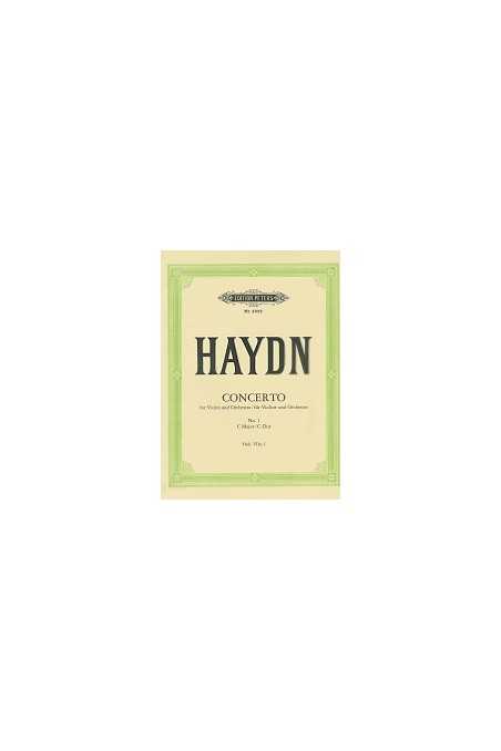 Haydn, Concerto No. 1 in C for violin and orchestra (piano). (Peters)