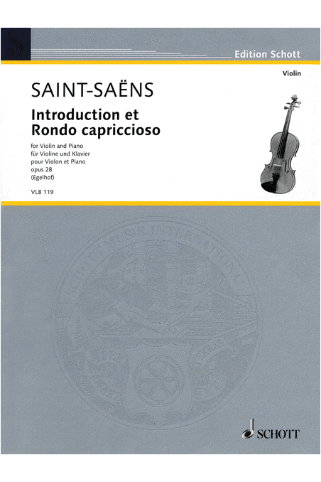 Saint Saens Introduction and Rondo Capriccioso for Violin (Schott)